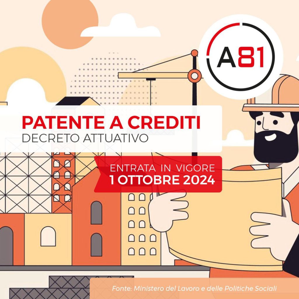A81 patente crediti immagini 0 Patente a Punti nei Cantieri: Rivoluzione nella Sicurezza sul Lavoro