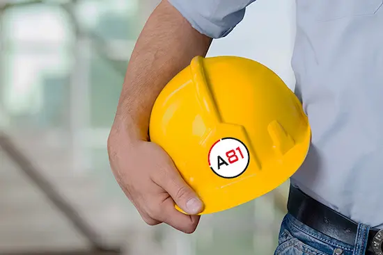 caschetto sicurezza lavoro Area 81